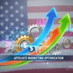 Digital graphic showing growth in affiliate conversions for US marketers.