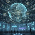 Choosing the Right Affiliate Network in 2026: A Guide Futuristic digital network representing affiliate marketing connections in 2026