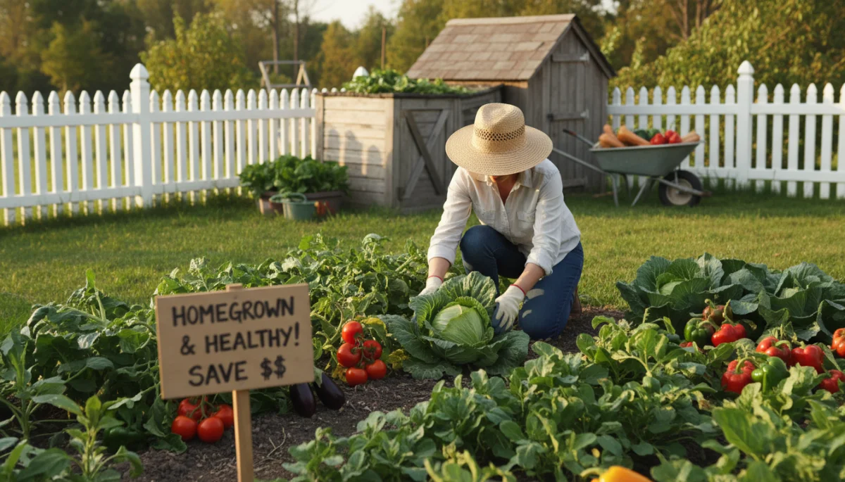 Home vegetable garden and composting bin