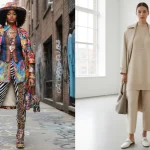 Maximalist versus minimalist fashion contrast in 2026 US trends