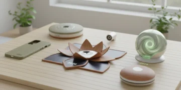 Collection of sustainable gadgets for 2026, showcasing eco-friendly tech solutions