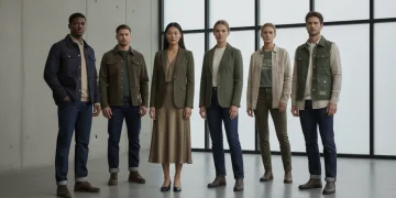 Models wearing durable, timeless apparel from US brands committed to longevity