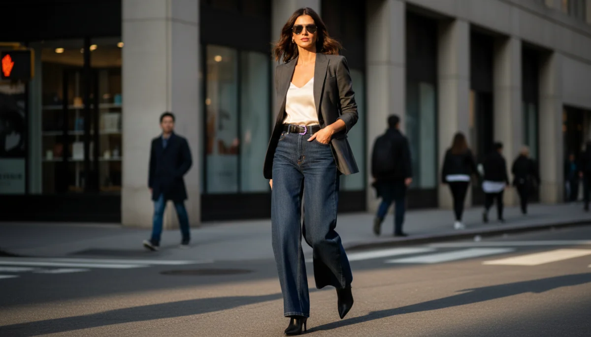 Wide-leg US jean style comeback 2026